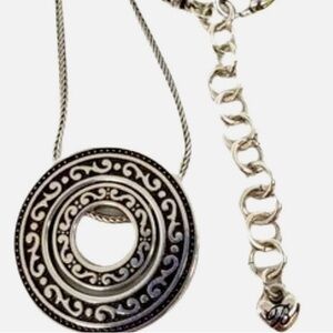 Brighton Silver Swirl Pendant Central Park Necklace